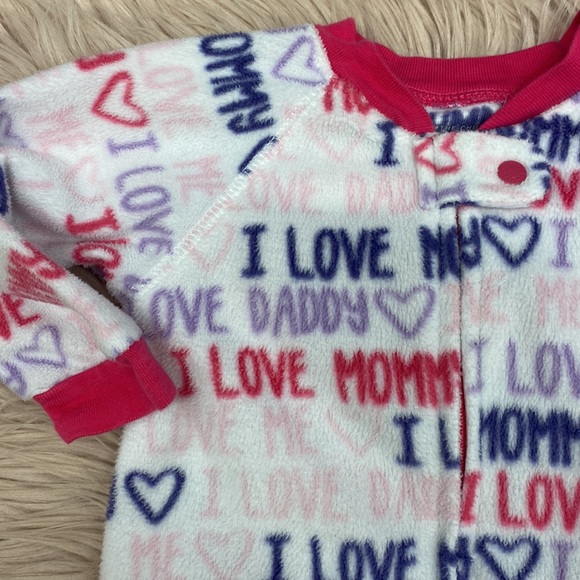 I love mommy & daddy fleece Pajamas - Picture 2 of 3